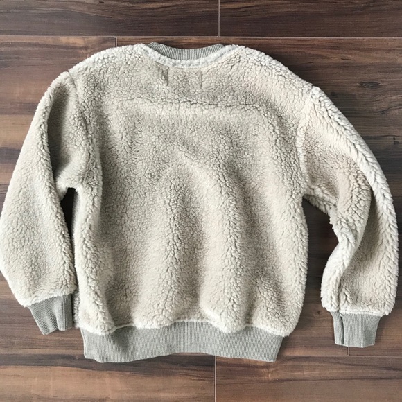 Brand new Zara sherpa sweatshirt boys size 6 - Picture 2 of 6